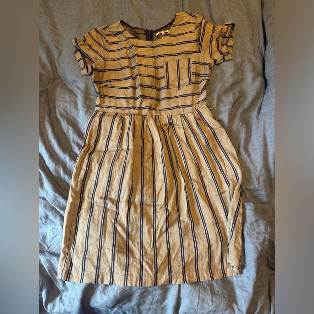 Vintage linen blend dress